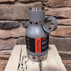 Gray Aspbu stainless steel‎ Dog Bowl Bottle